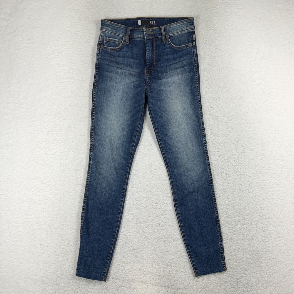 Kut from the Kloth Jeans Womens 2 (27x26) Blue Connie Fab Ab Ankle Skinny High